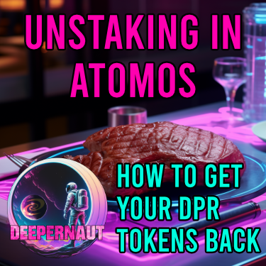 How to Unstake Your Deeper Network Mini, Mini SE, Pico or Air and get Your Tokens Back - AtomOS