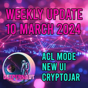 Deeper Network Weekly Update: 10th March 2024 - Token Price, CryptoJar, New UI & More