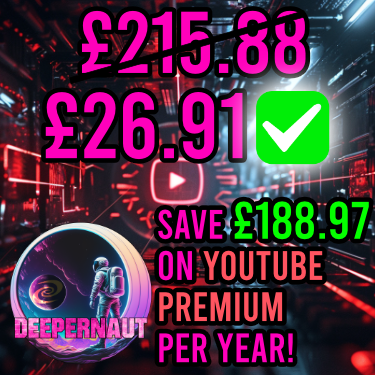 2024 Guide - YouTube Premium for 90% Off (£26.91 / $33.98 PER YEAR) Using a Deeper Network dVPN