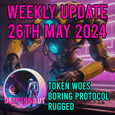 Deeper Network Weekly Update: 26th May 2024 - Token Prices, Tweet Run Down and Boring Protocol Gone?