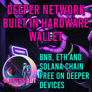 New Physical Deeper Network Crypto Wallet Walkthrough - Built Into Deeper Devices