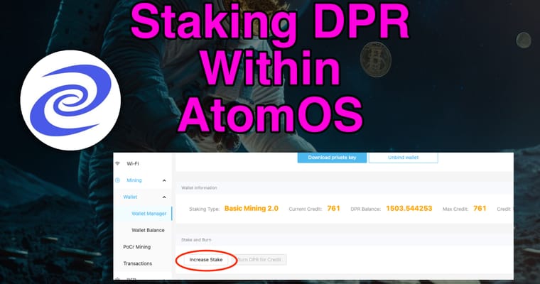 Staking Your Deeper Network Device Within AtomOS